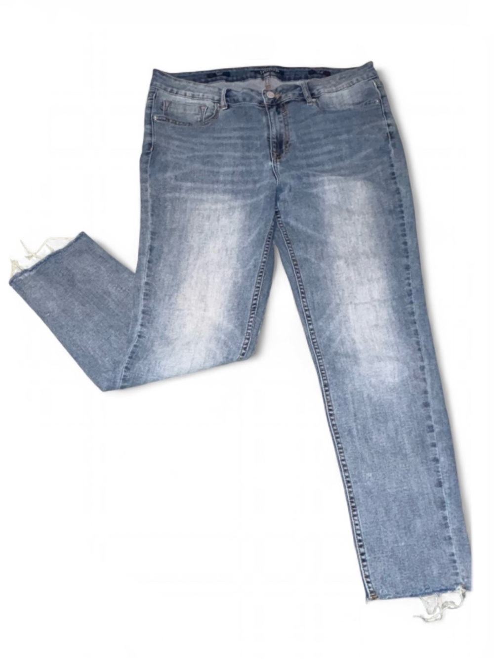 Vigoss Light Blue Skinny Jeans - Faded Wash